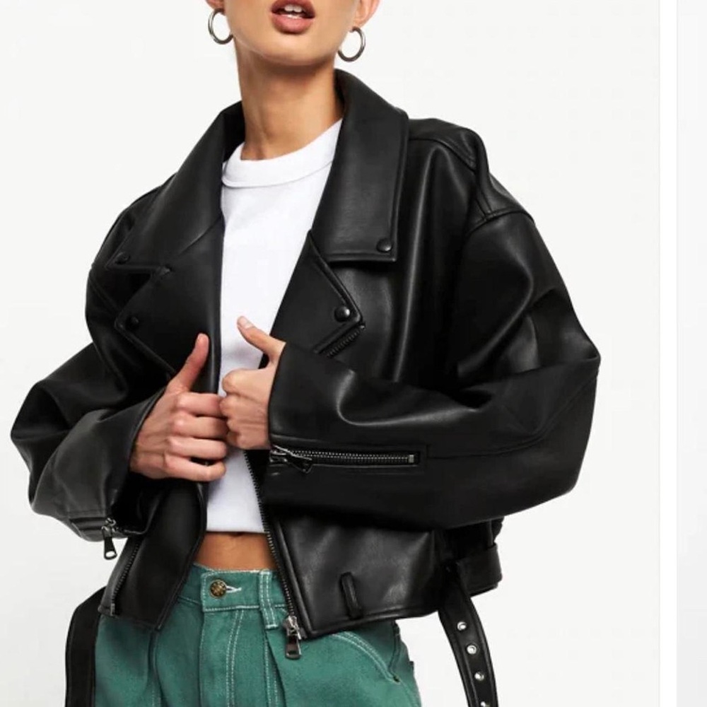 Lioness Women's Black Leather Jacket